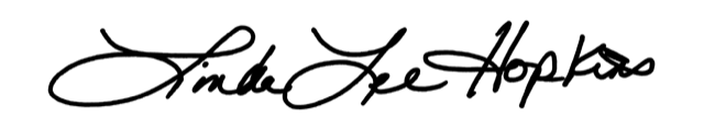 Signature de Linda Lee Hopkins